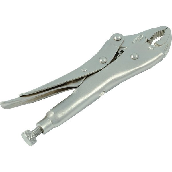 Dynamic Tools 7" Locking Pliers, Curved Jaws With Wire Cutter D055302